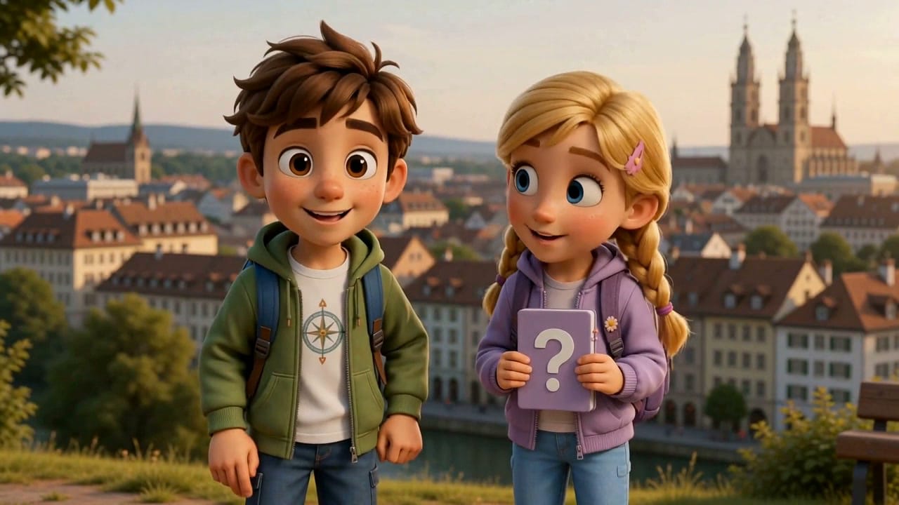 Luca & Mia mit Karte